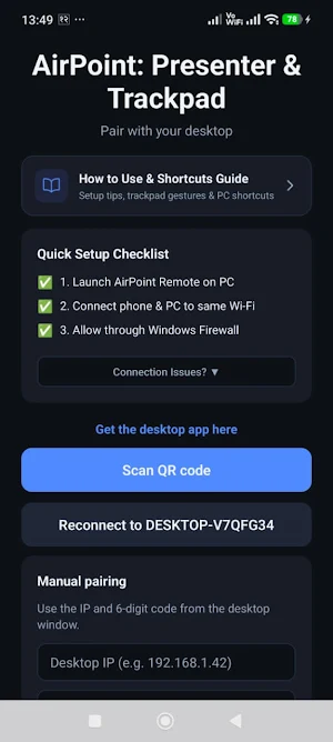AirPoint: Presenter & Trackpad Screenshot 0