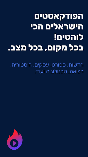 Hotcast: פודקאסטים - כל הפודקאסטים הישראליים Screenshot 0