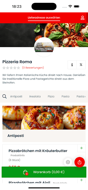 Pizzeria Roma Gelsenkirchen Screenshot 1