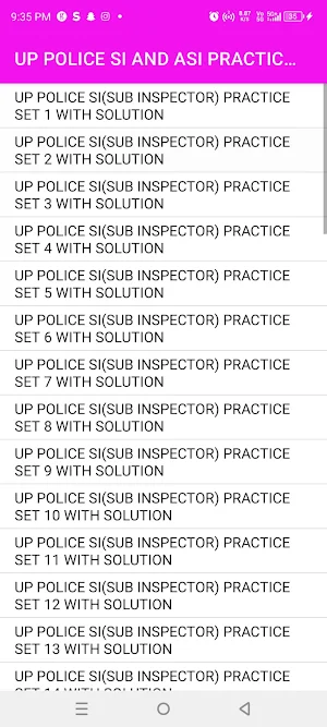 UP POLICE SI PRACTICE SET 2024 Screenshot 1