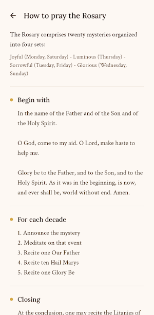 Rosary Mysteries - Holy Rosary Screenshot 2