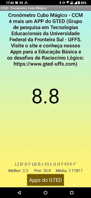 Cronômetro Cubo Mágico - CCM Screenshot 3