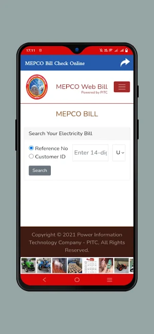 MEPCO Bill check online Screenshot 2