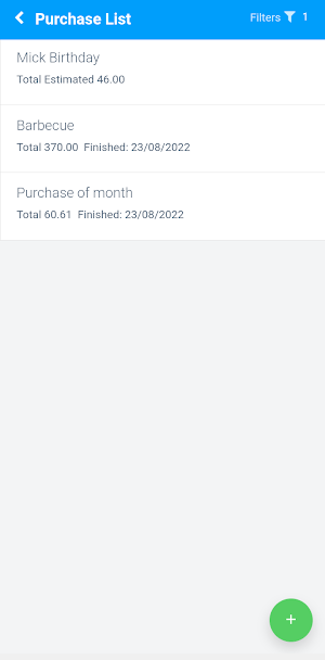 Shopping list Screenshot 1