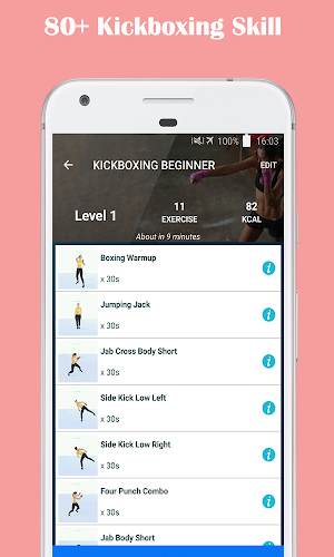Female Kickboxing Fitness - Self Defense Screenshot 2