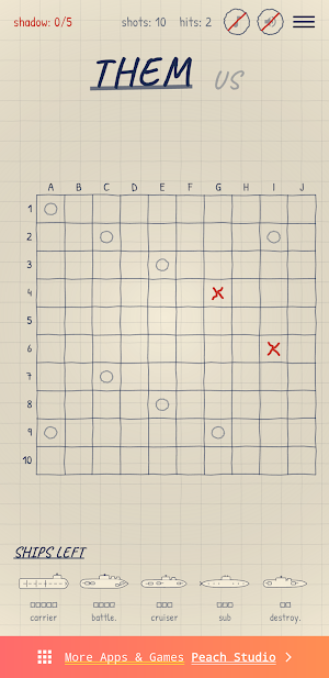 Paper Battleship: Sea Battle Screenshot 1