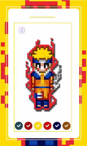 Sharingan Pixel Art Color By Number Screenshot 0