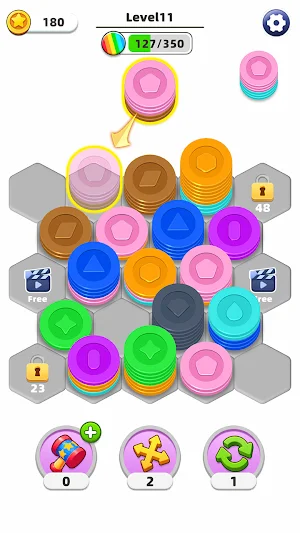 Hexa Coin Sort Screenshot 2