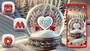2025 Newyear Christmas Theme Screenshot 3