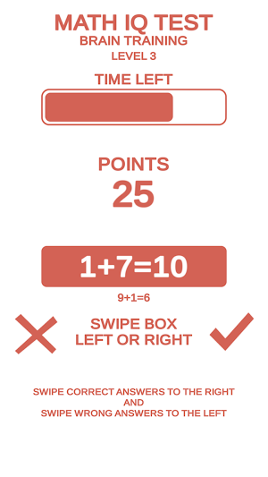 Math IQ test + Brain Training Screenshot 3