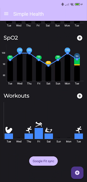 Simple Health Screenshot 1