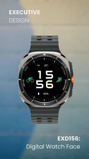 EXD156: Digital Watch Face Screenshot 1
