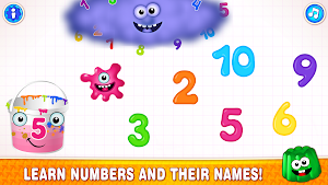 Learning numbers for kids! Writing Counting Games! Screenshot 1