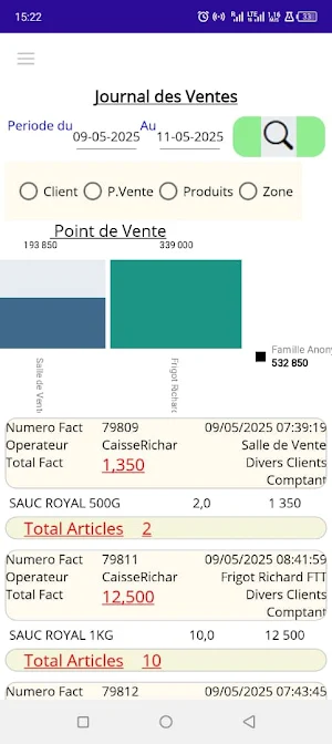 EasySoft : Achats Ventes Stock Screenshot 2