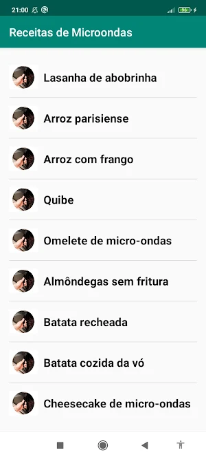 Receitas De Microondas Fáceis Screenshot 1