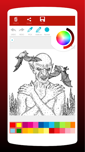 Horror Story Coloring Book Screenshot 1