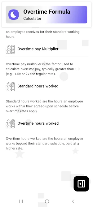 Overtime Calculator Screenshot 3