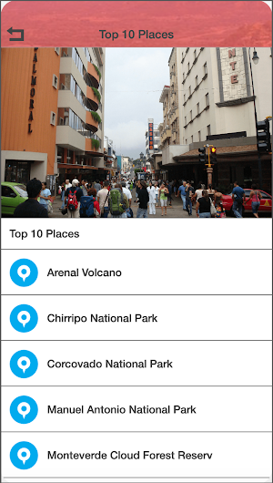 Costa Rica Hotel Booking Screenshot 2