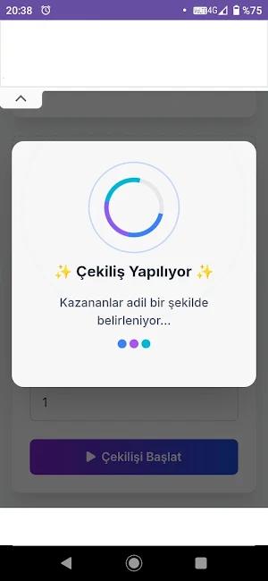 Çekiliş App Screenshot 2