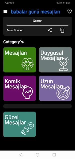 babalar günü mesajları Screenshot 0