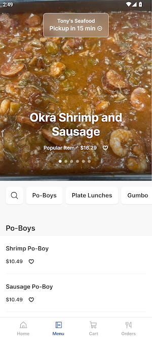 Tony's Seafood Screenshot 1