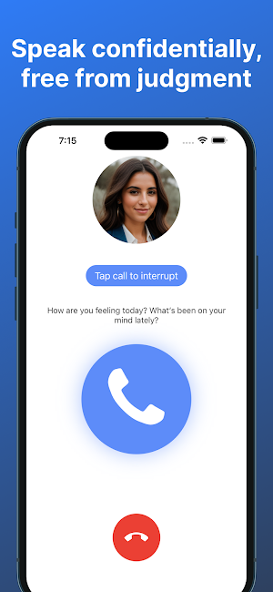 JustTalk - AI Therapy Screenshot 1