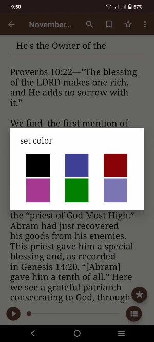 Tithes and Offering Reading Screenshot 0