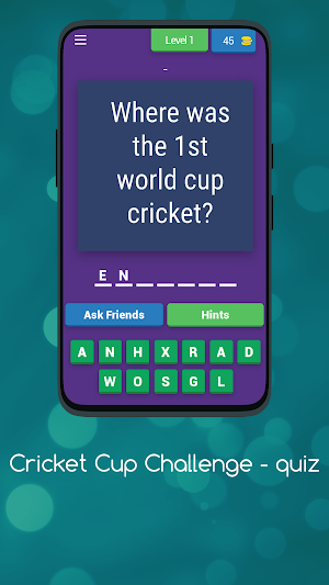 Cricket Cup Challenge -  quiz Screenshot 0