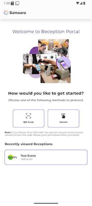 Samaaro: Reception Dashboard Screenshot 0