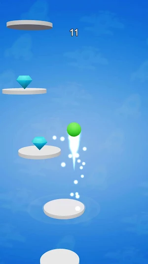 Bouncy Disk Hop Climb Screenshot 0