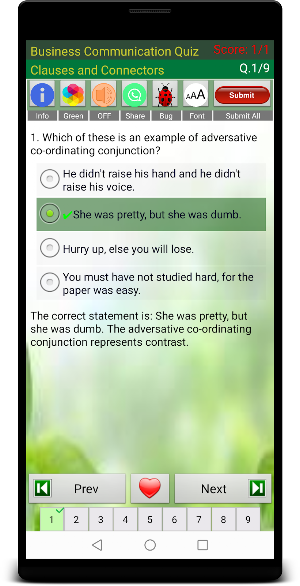 Business Communication Quiz Screenshot 3