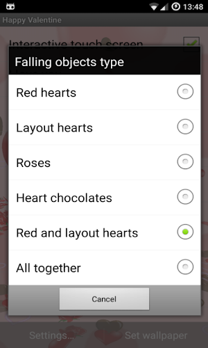 Happy Valentine LWP Screenshot 3