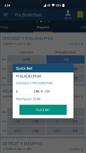 William Hill Nevada Sportsbook Screenshot 3