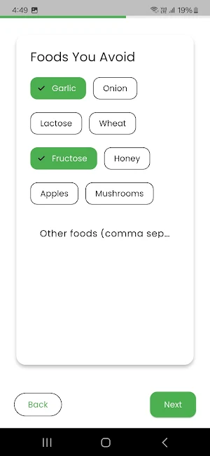FODMAP Coach Screenshot 3