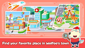 Wolfoo's Town: Dream City Game Screenshot 0