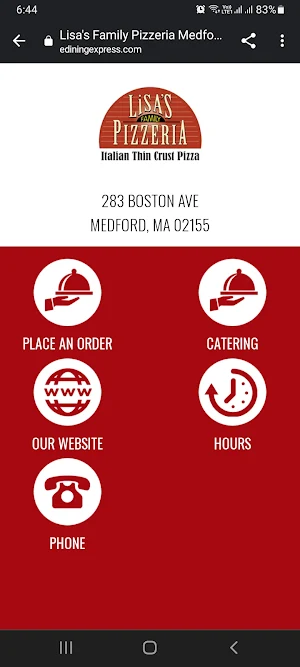 Lisas Family Pizzeria Screenshot 0
