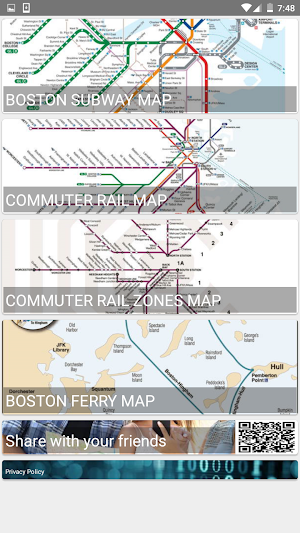 MBTA Boston T Map Screenshot 0