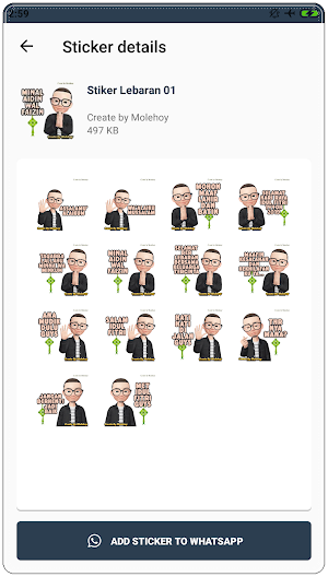 Stiker Lebaran Idul Fitri 2021 WAStickerApps Screenshot 2
