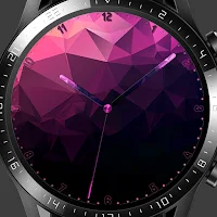Pink Polygon Watch Face