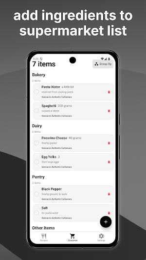 Carbonara Screenshot 3