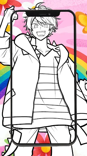 Draw Coloring Colorful Peach Screenshot 1