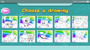 Coloring sponge and Cartoons Screenshot 3
