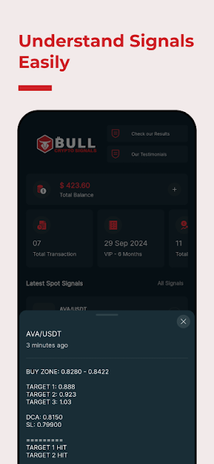 Bull Crypto Signals & Updates Screenshot 2