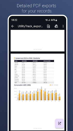 UtilityTrack - Meter readings Screenshot 2