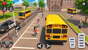 Anime School Bus Driving Sim Screenshot 1