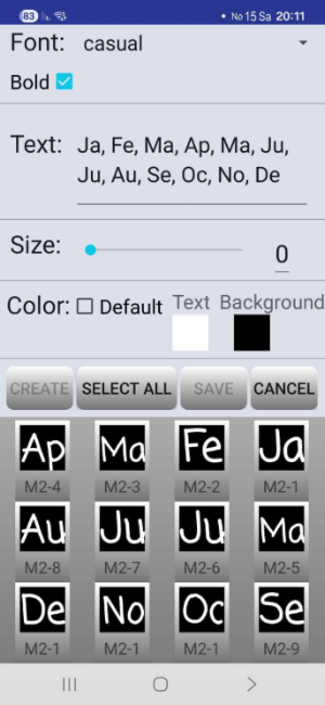 MonthBar Screenshot 2