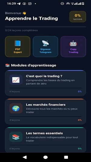 Apprendre le trading Screenshot 0