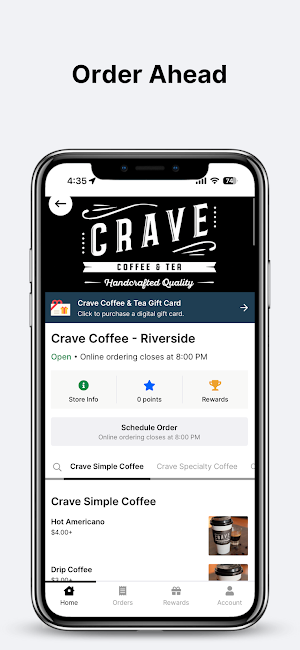 Crave Coffee & Tea Screenshot 0