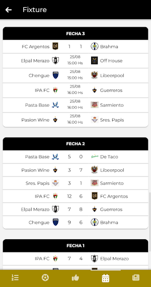 Torneo Doble Amarilla Screenshot 2
