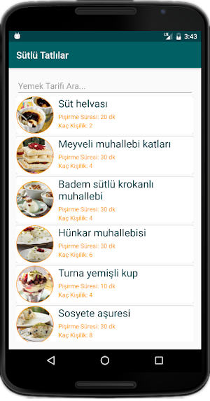 İnternetsiz Sütlü Tatlı Tarifleri Screenshot 0